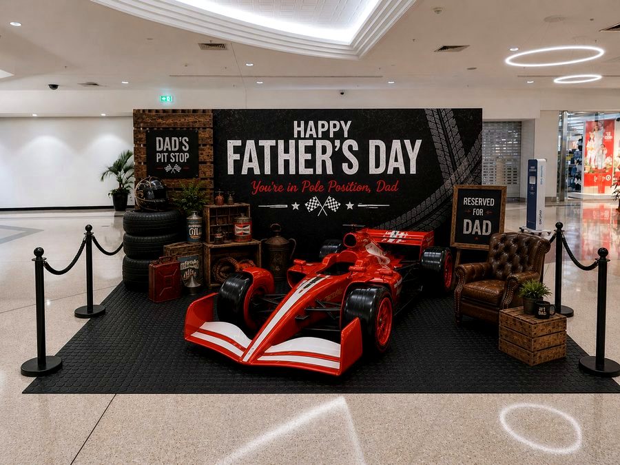 Father's Day racing car hero activation