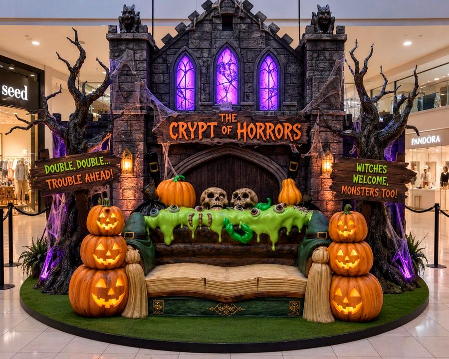 Halloween Crypt of Horrors seasonal display